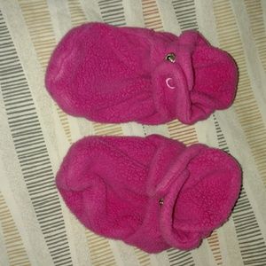 2 pairs fleece booties 18 months